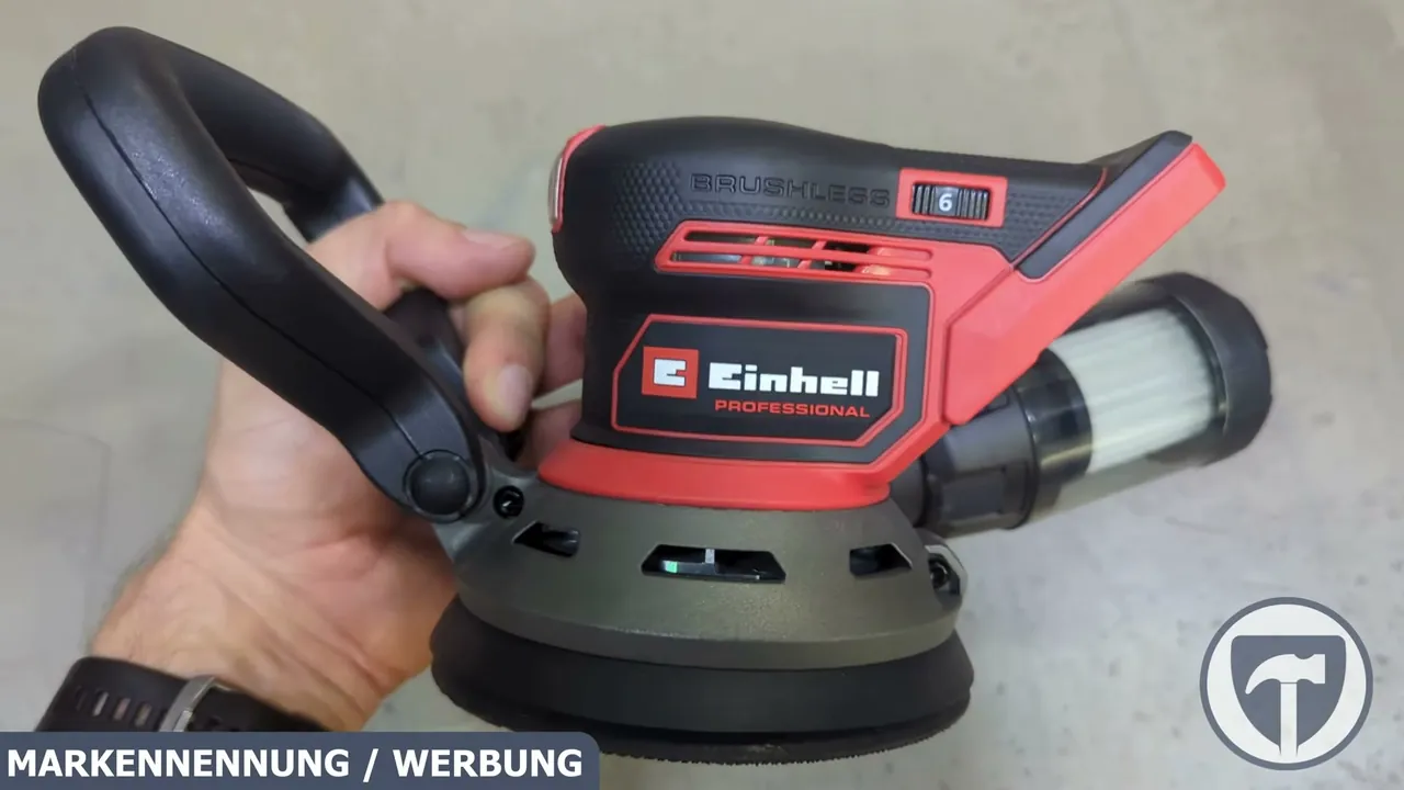 Der Einhell TP-RS 18/32 Li BL ist mit einem bürstenlosen Motor ausgestattet, der für hohe Schleifleistung und lange Laufzeit sorgt.
