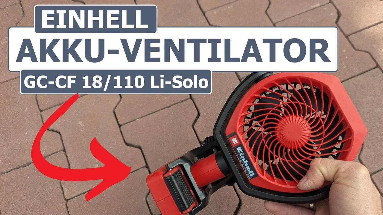 Video: Einhell Akku-Ventilator GC-CF 18/110 Li-Solo