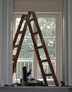 Standleiter aus Holz